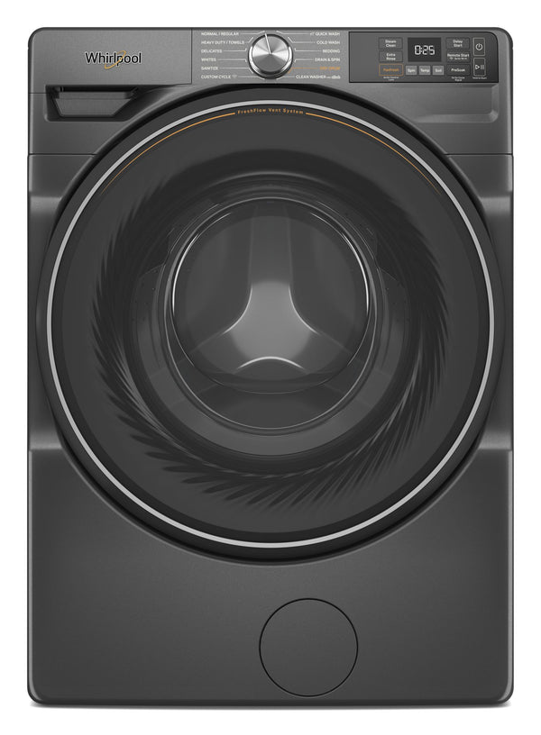 Whirlpool - 4.5 cu. ft. Smart Front Load ENERGY STAR® Washer with FreshFlow™ Vent System #volcanoblack