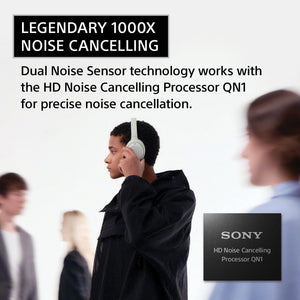 Sony - WH-1000XM4C Wireless Noise Cancelling Headphones (M4 2nd Gen) - Platinum Silver