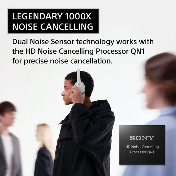 Sony - WH-1000XM4C Wireless Noise Cancelling Headphones (M4 2nd Gen) - Platinum Silver
