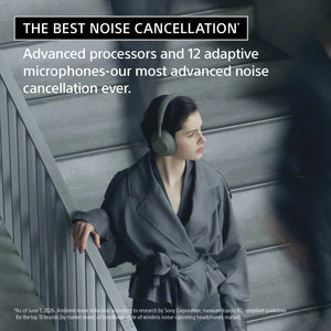 Sony - WH-1000XM6- Best Wireless Noise Cancelling Headphones - Olive Gray