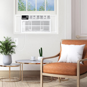 Whirlpool - 550 Sq. Ft. 12,000 BTU Window Air Conditioner - White