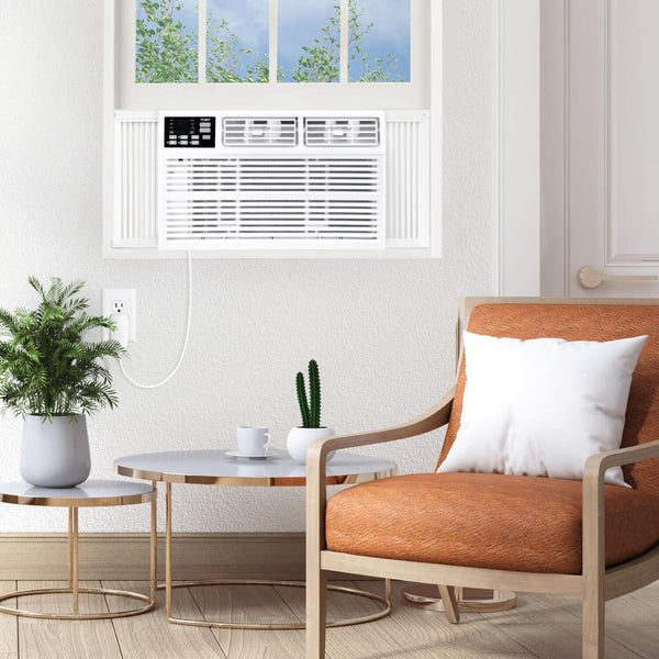 Whirlpool - 550 Sq. Ft. 12,000 BTU Window Air Conditioner - White