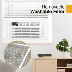 Whirlpool - 550 Sq. Ft. 12,000 BTU Window Air Conditioner - White