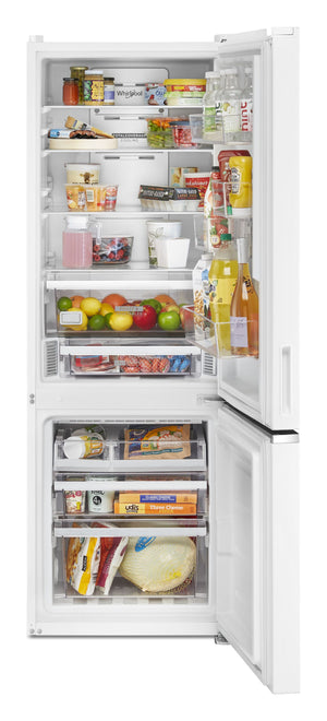 Whirlpool - 24-inch Wide Garage-Ready Bottom-Freezer Refrigerator - 12.9 cu. ft. #white