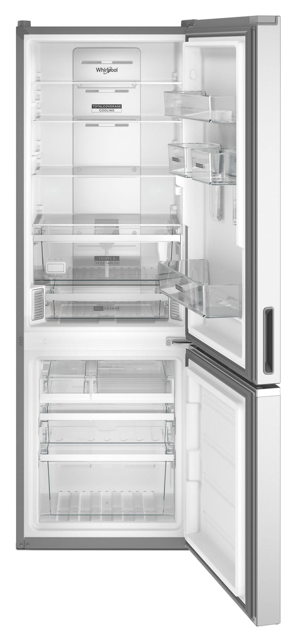 Whirlpool - 24-inch Wide Garage-Ready Bottom-Freezer Refrigerator - 12.9 cu. ft. #stainless
