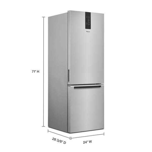 24-inch Wide Garage-Ready Bottom-Freezer Refrigerator - 12.9 cu. ft. #stainless