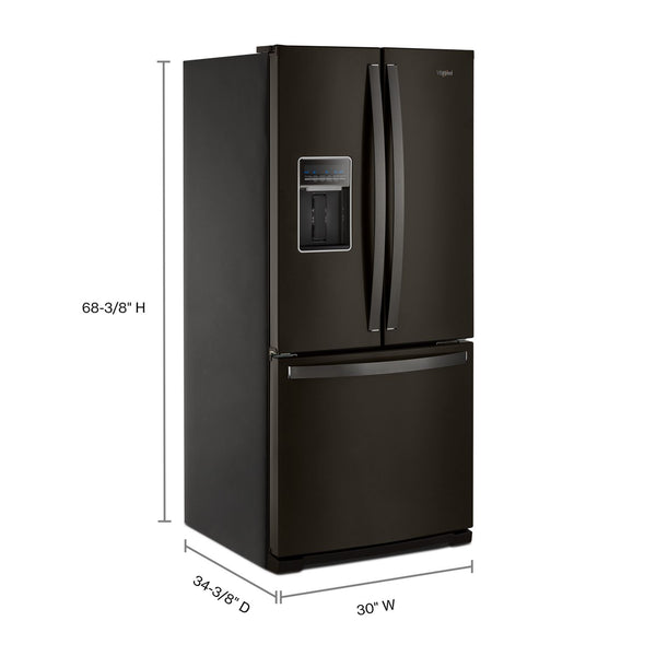 30-inch Wide French Door Refrigerator - 20 cu. ft. #blackstainless