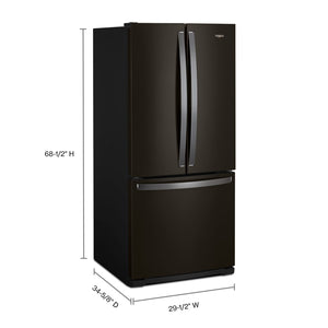 30-inch Wide French Door Refrigerator - 20 cu. ft. #blackstainless