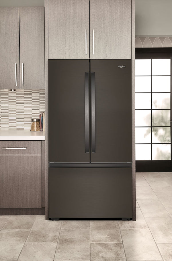36-inch Wide True Counter Depth 3-Door French Door Refrigerator - 24 cu. ft. #blackstainless