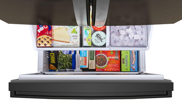 36-inch Wide True Counter Depth 3-Door French Door Refrigerator - 24 cu. ft. #blackstainless