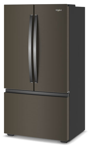 36-inch Wide True Counter Depth 3-Door French Door Refrigerator - 24 cu. ft. #blackstainless