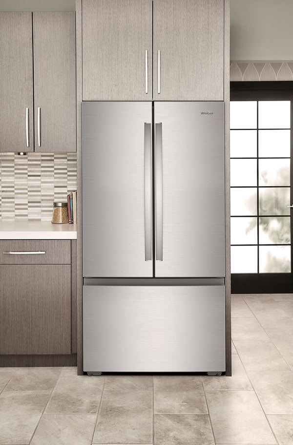 36-inch Wide True Counter Depth 3-Door French Door Refrigerator - 24 cu. ft. #stainless