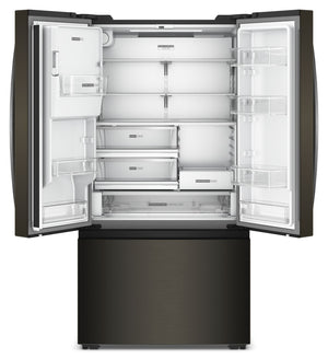 36-inch Wide True Counter-Depth 3-Door French Door Refrigerator - 23.4 cu. ft. #blackstainless