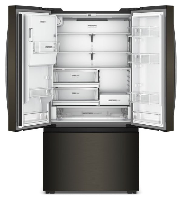 36-inch Wide True Counter-Depth 3-Door French Door Refrigerator - 23.4 cu. ft. #blackstainless