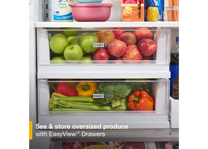36-inch Wide True Counter-Depth 3-Door French Door Refrigerator - 23.4 cu. ft. #white