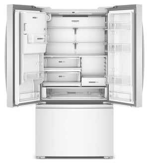 36-inch Wide True Counter-Depth 3-Door French Door Refrigerator - 23.4 cu. ft. #white