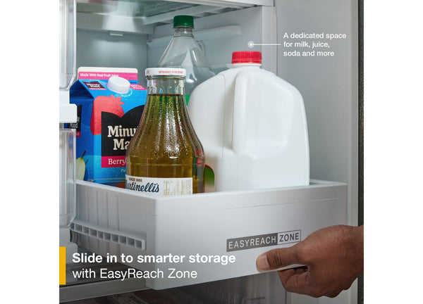 36-inch Wide True Counter-Depth 3-Door French Door Refrigerator - 23.4 cu. ft. #stainless