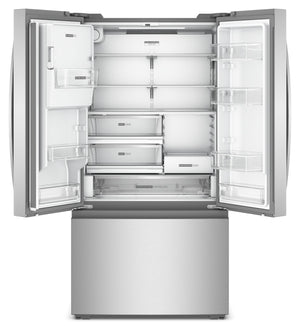 36-inch Wide True Counter-Depth 3-Door French Door Refrigerator - 23.4 cu. ft. #stainless