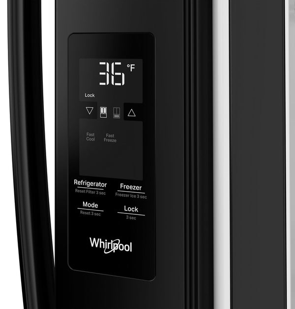 36-Inch French Door Refrigerator with Interior Water Dispenser - 31 cu. ft. #black