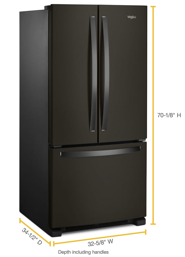 33-inch Wide French Door Refrigerator - 22 cu. ft. #blackstainless