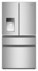 36-inch Wide True Counter Depth 4-Door French Door Refrigerator - 22 cu. ft. #stainless