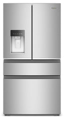 36-inch Wide True Counter Depth 4-Door French Door Refrigerator - 22 cu. ft. #stainless