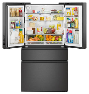 Whirlpool® 30 Cu. Ft. Family-Sized Capacity French Door Refrigerator with Flexible Temperature Drawer #blackstainless