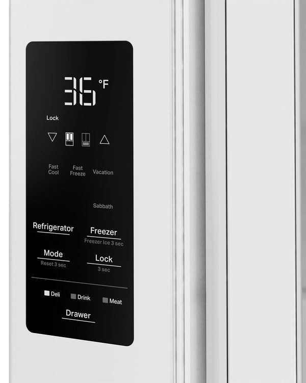 Whirlpool® 30 Cu. Ft. Family-Sized Capacity French Door Refrigerator with Flexible Temperature Drawer #white