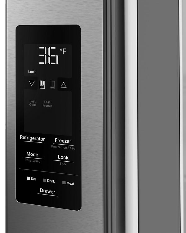 Whirlpool® 30 Cu. Ft. Family-Sized Capacity French Door Refrigerator with Flexible Temperature Drawer #stainless