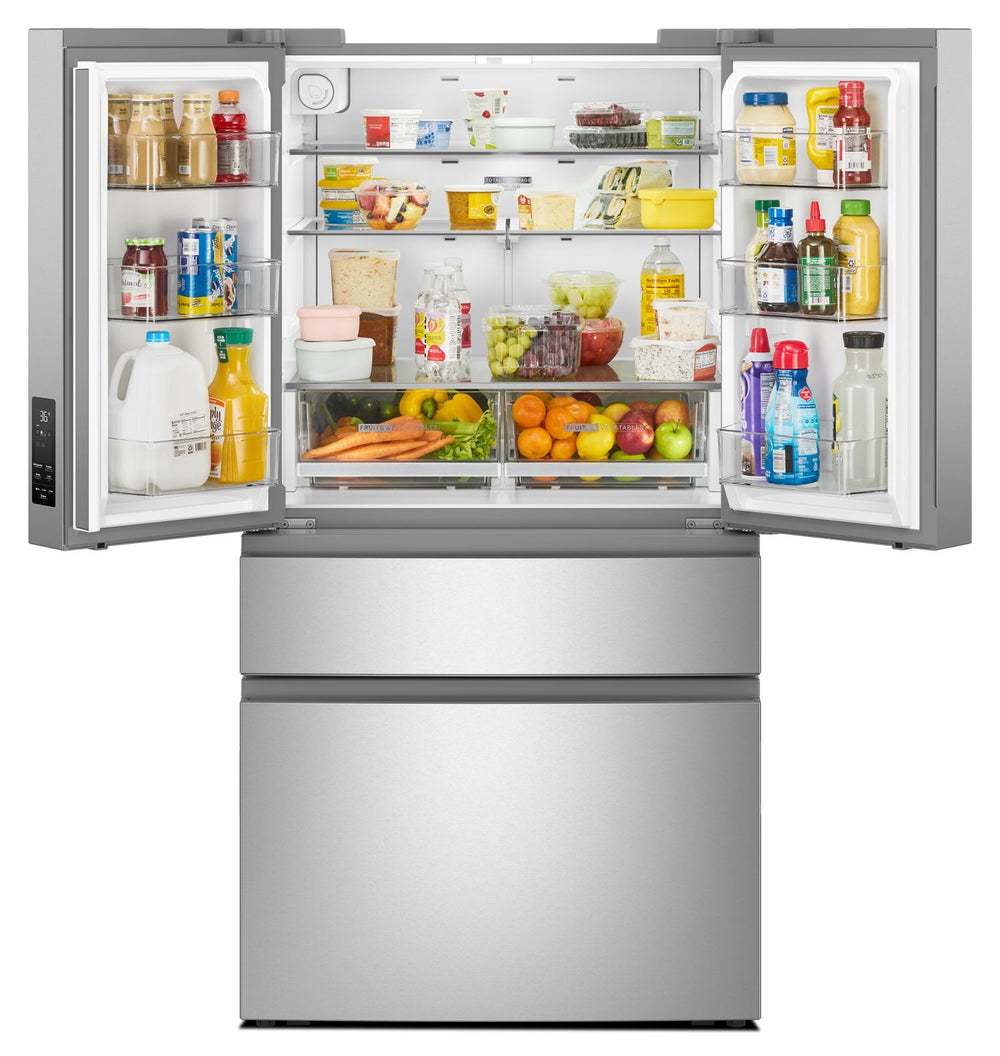 Whirlpool® 30 Cu. Ft. Family-Sized Capacity French Door Refrigerator with Flexible Temperature Drawer #stainless