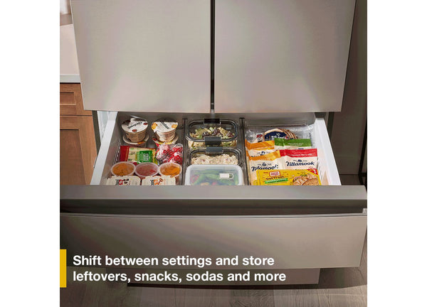 Whirlpool® 30 Cu. Ft. Family-Sized Capacity French Door Refrigerator with Flexible Temperature Drawer #stainless
