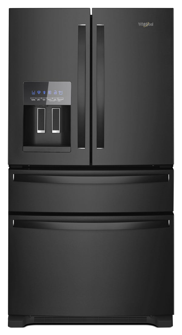 36-Inch Wide French Door Bottom Mount Refrigerator - 25 cu. ft. #black