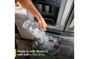 36-Inch Wide French Door Bottom Mount Refrigerator - 25 cu. ft. #black