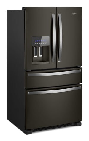 36-Inch Wide French Door Bottom Mount Refrigerator - 25 cu. ft. #blackstainless