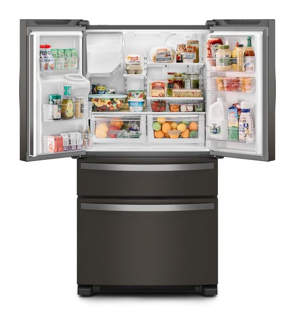 36-Inch Wide French Door Bottom Mount Refrigerator - 25 cu. ft. #blackstainless