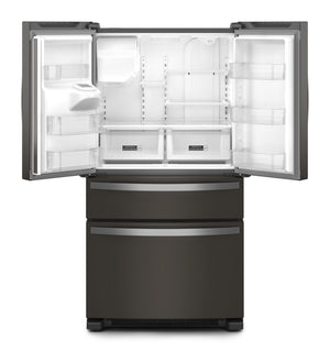 36-Inch Wide French Door Bottom Mount Refrigerator - 25 cu. ft. #blackstainless