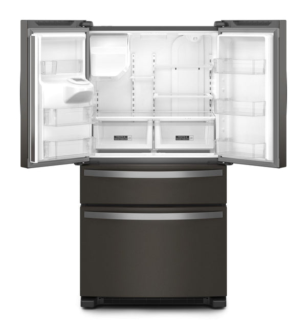 36-Inch Wide French Door Bottom Mount Refrigerator - 25 cu. ft. #blackstainless