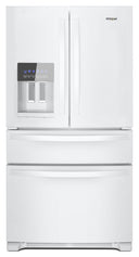 36-Inch Wide French Door Bottom Mount Refrigerator - 25 cu. ft. #white