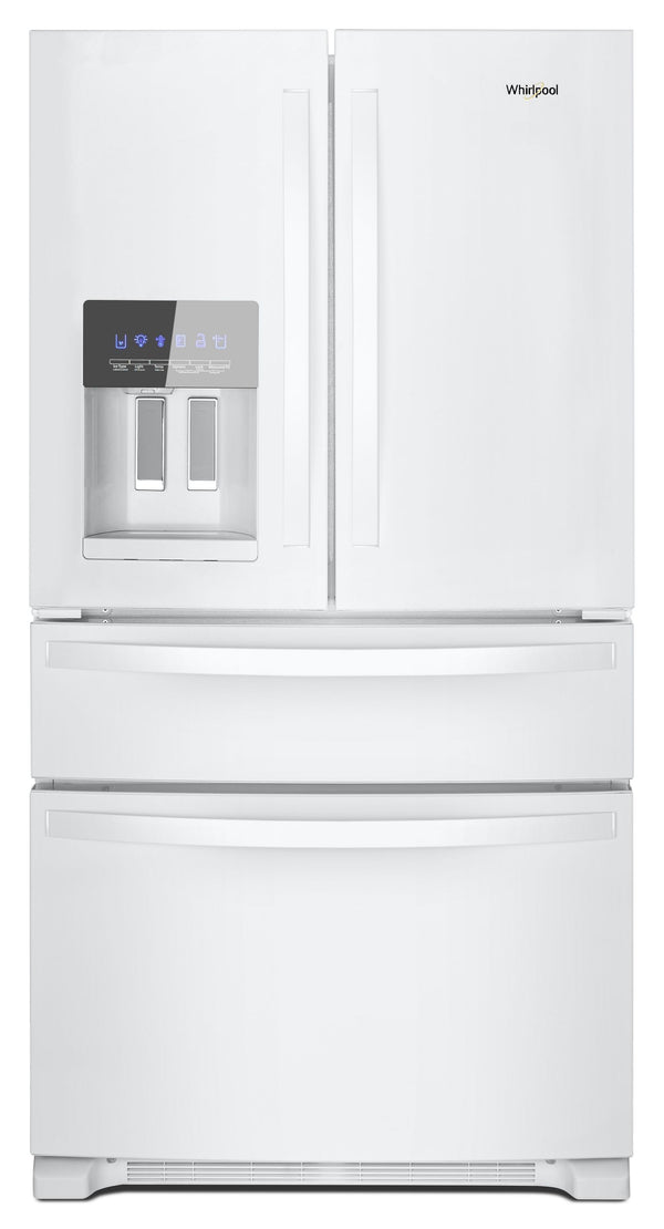 36-Inch Wide French Door Bottom Mount Refrigerator - 25 cu. ft. #white