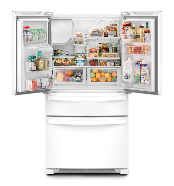 36-Inch Wide French Door Bottom Mount Refrigerator - 25 cu. ft. #white