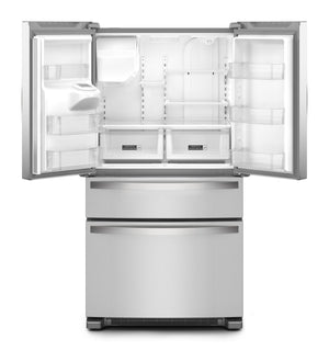 36-Inch Wide French Door Bottom Mount Refrigerator - 25 cu. ft. #stainless