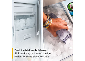 Whirlpool® 29 Cu. Ft. Family-Sized Capacity French Door Refrigerator with Flexible Temperature Drawer #white