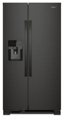 33-inch Wide Side-by-Side Refrigerator - 21 cu. ft. #black