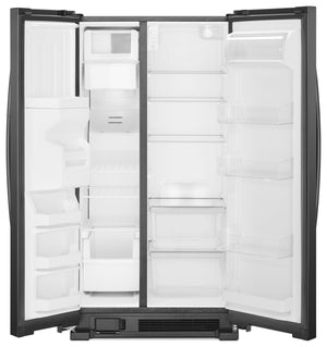 33-inch Wide Side-by-Side Refrigerator - 21 cu. ft. #black