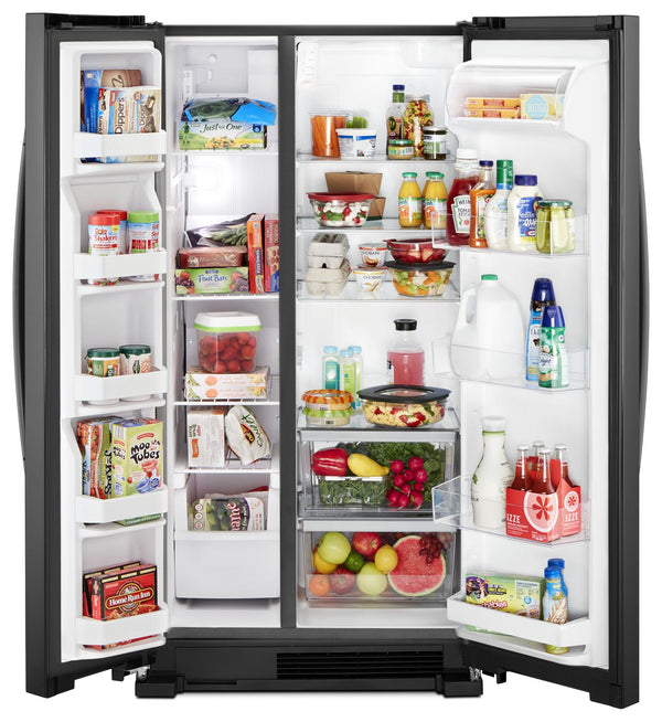 33-inch Wide Side-by-Side Refrigerator - 22 cu. ft. #black