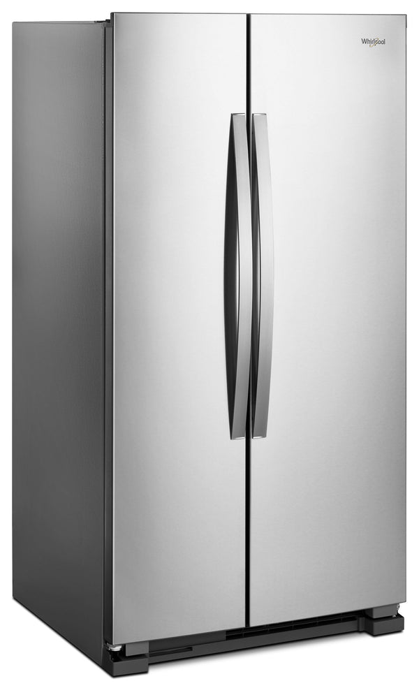 33-inch Wide Side-by-Side Refrigerator - 22 cu. ft. #stainless