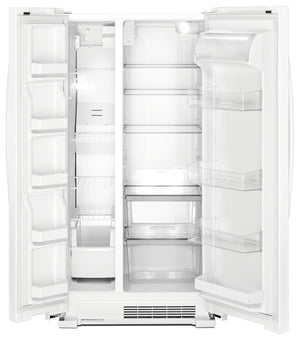 33-inch Wide Side-by-Side Refrigerator - 22 cu. ft. #white