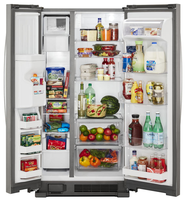 36-inch Wide Side-by-Side Refrigerator - 24 cu. ft. #stainless