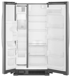 36-inch Wide Side-by-Side Refrigerator - 24 cu. ft. #stainless
