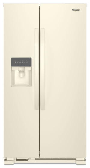 36-inch Wide Side-by-Side Refrigerator - 24 cu. ft. #biscuit